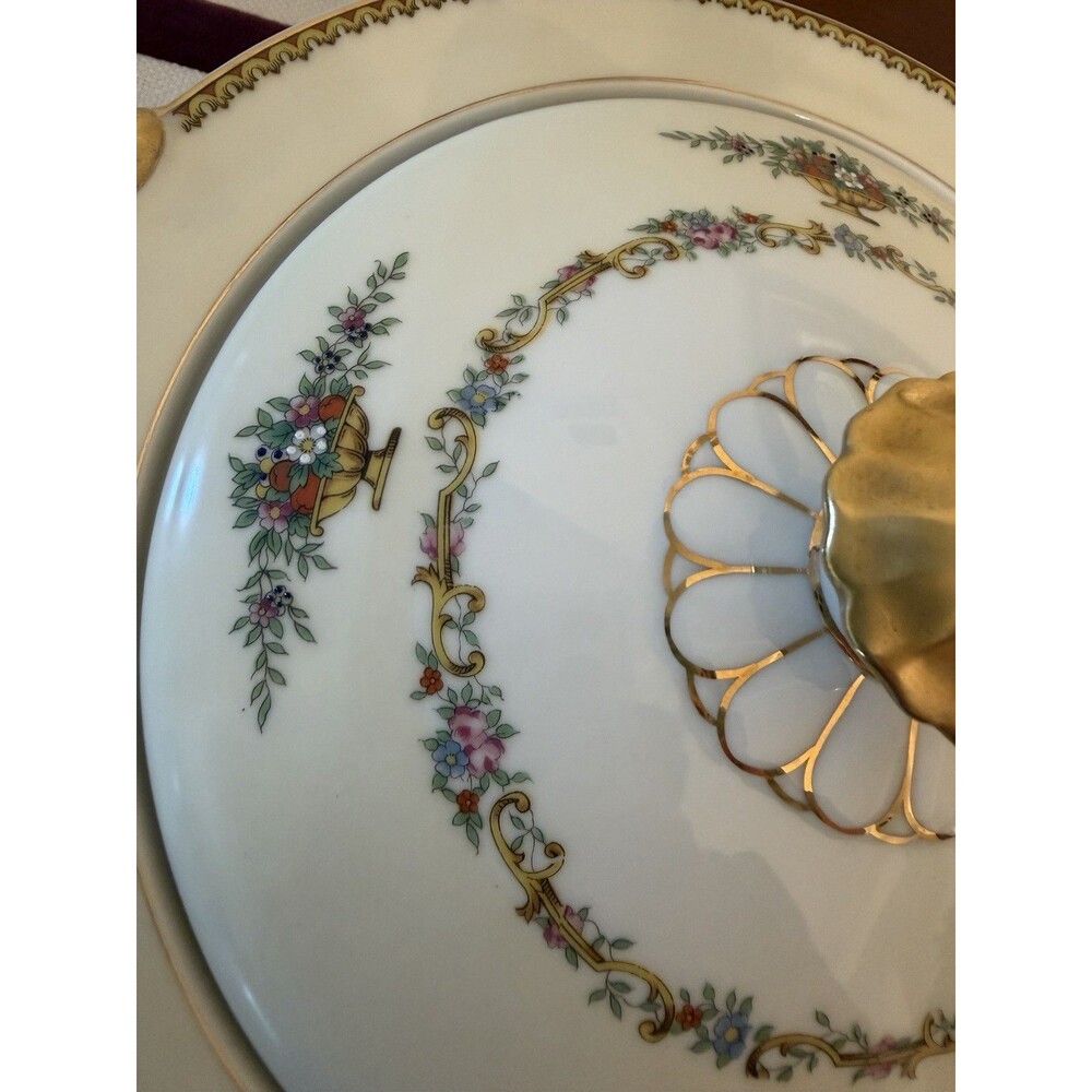VTG Romola Round Covered Vegetable Bowl by Noritake FIne Porcelain Japan